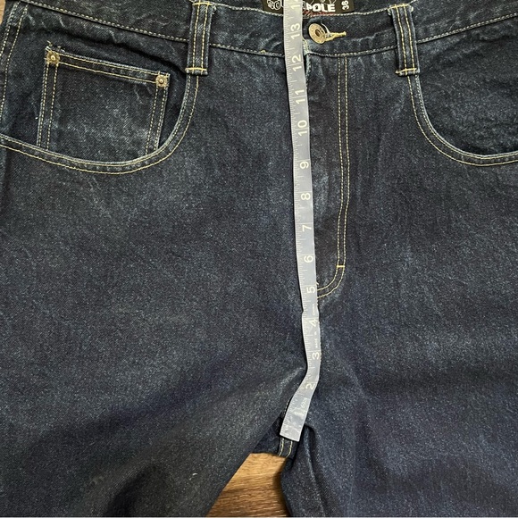 Vintage Y2K South Pole dark wash baggy skater denim jeans Sz 36 actual 35x32 - Picture 12 of 14